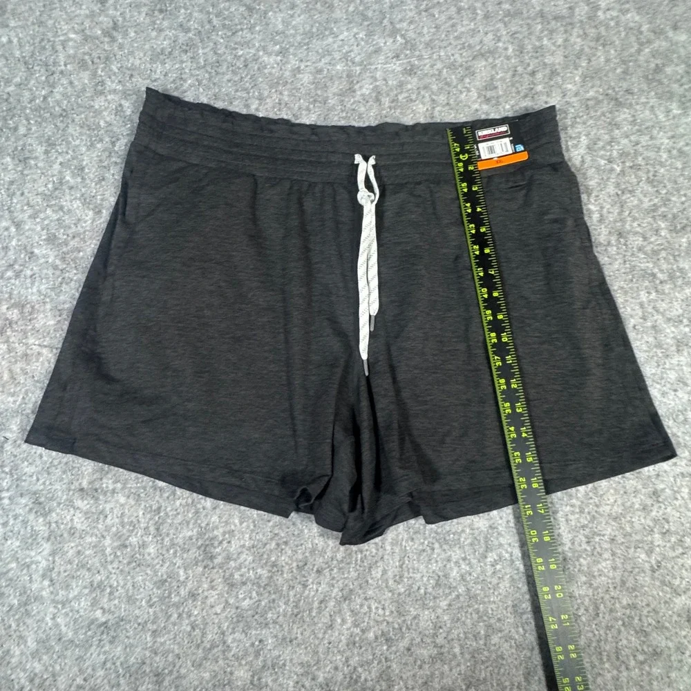 Kirkland Signature Ladies Athletic Shorts XXL Charcoal Gray Heathered 7771782